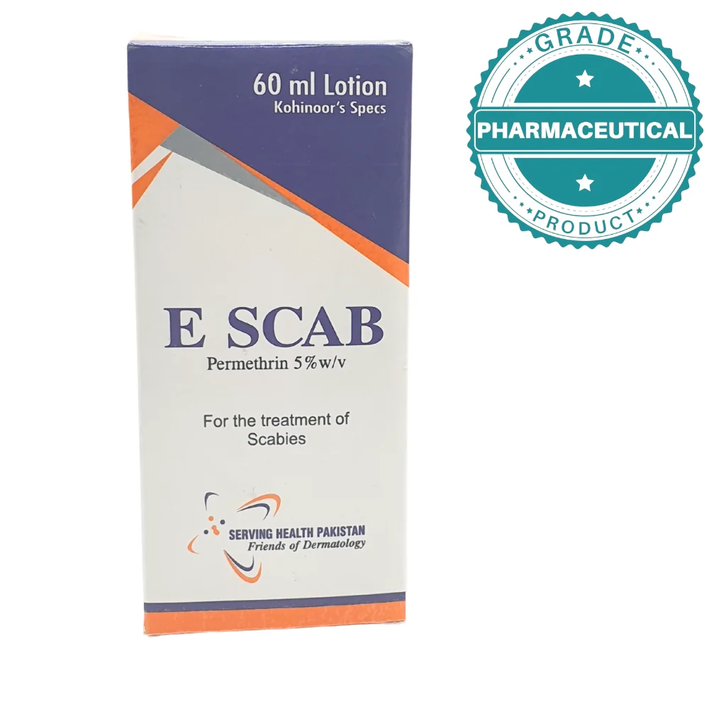 E Scab Lotion Solution for Scabies and Crab Lice Treatment